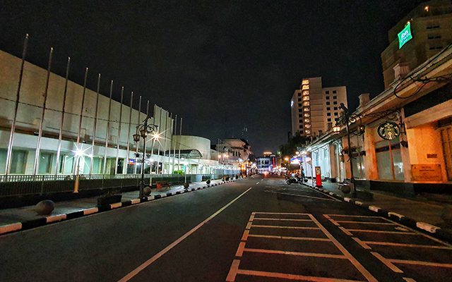 Potret Bandung malam sepi