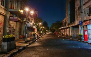 Potret Bandung malam sepi